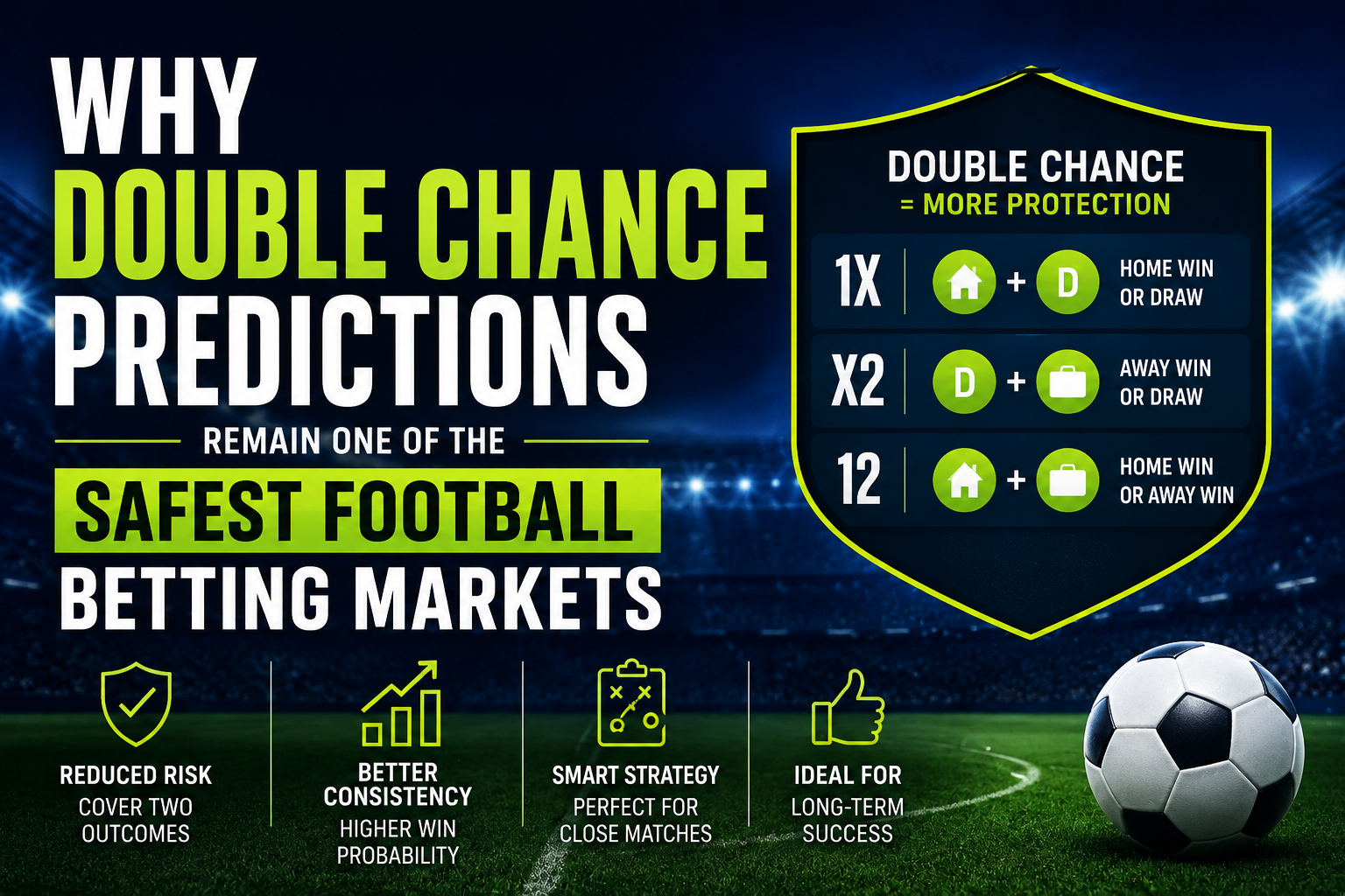 Why Double Chance Predictions Remain One of the Safest Football Betting Markets