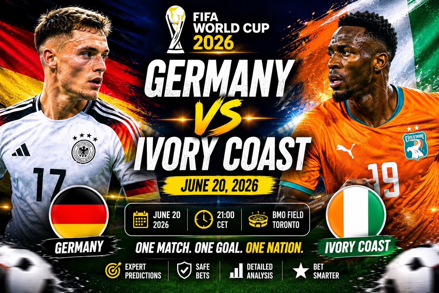 Germany vs Ivory Coast Prediction, Team News & Best Bets | World Cup 2026