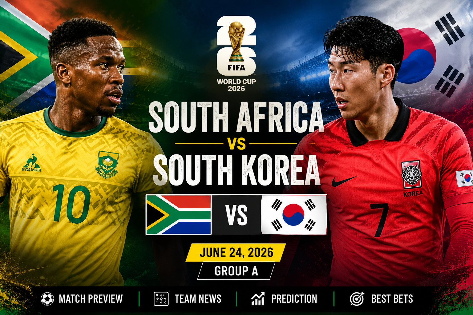 South Africa vs South Korea Prediction, Betting Tips & Best Bets | World Cup 2026